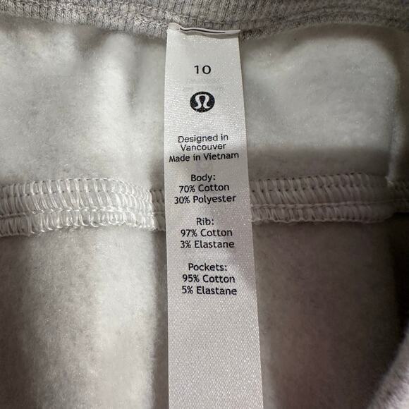LULULEMON Women's Scuba High-Rise Cropped Jogger Size 10 In Light Grey - Picture 10 of 11